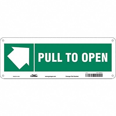 Safety Sign 5 in x 14 in Polyethylene