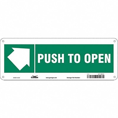 Safety Sign 5 in x 14 in Aluminum