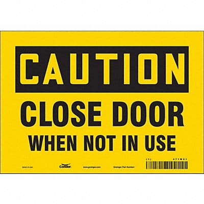 Safety Sign 7 in x 10 in Vinyl