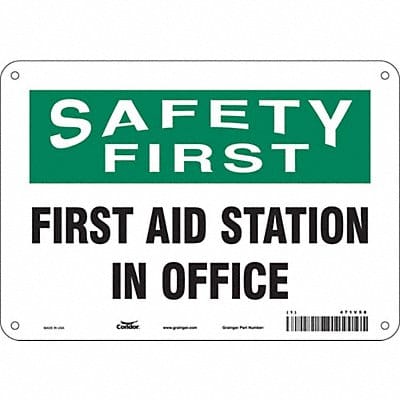 Safety Sign 7 in x 10 in Polyethylene