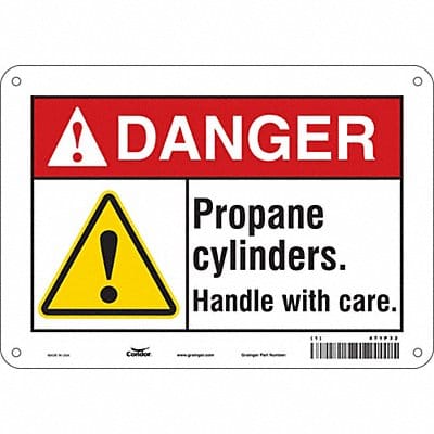 Safety Sign 7 in x 10 in Aluminum