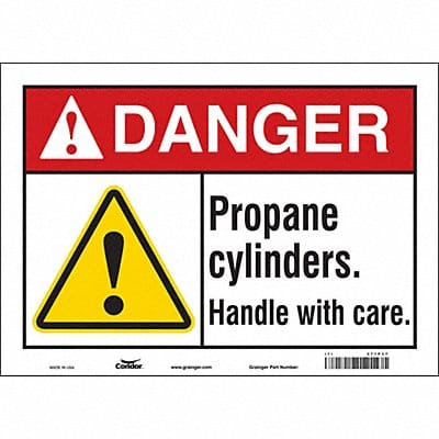 Safety Sign 10 in x 14 in Vinyl