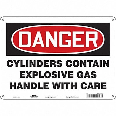 Safety Sign 10 inx14 in Aluminum