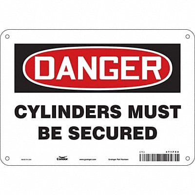 Safety Sign 7 in x 10 in Polyethylene