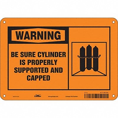 Safety Sign 7 in x 10 in Aluminum