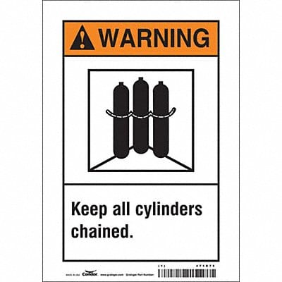 Safety Sign 10 in x 7 in Vinyl