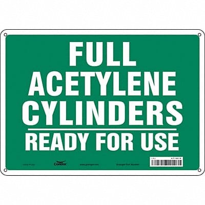 Safety Sign 10 inx14 in Polyethylene