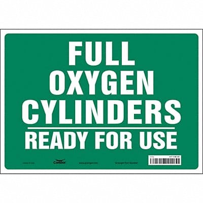 J8597 Safety Sign 10 inx14 in Vinyl