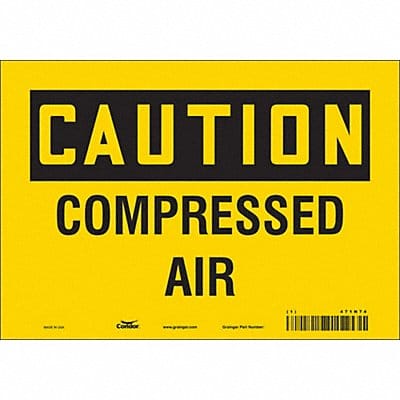 Safety Sign 7 inx10 in Vinyl