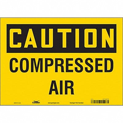 Safety Sign 10 in x 14 in Vinyl