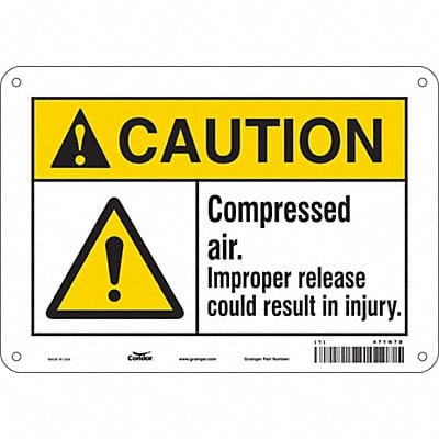 Safety Sign 7 in x 10 in Polyethylene