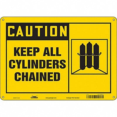 Safety Sign 10 inx14 in Aluminum