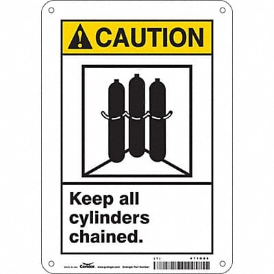 Safety Sign 10 inx7 in Aluminum