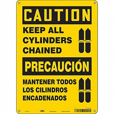 Safety Sign 14 inx10 in Aluminum