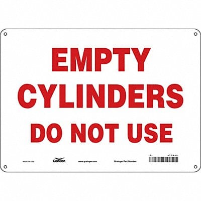 Safety Sign 10 inx14 in Polyethylene