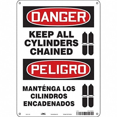 Safety Sign 14 in x 10 in Polyethylene