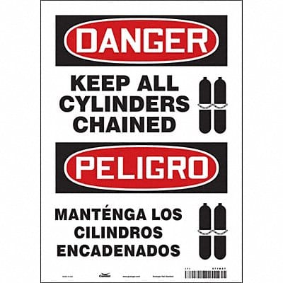 Safety Sign 14 in x 10 in Vinyl