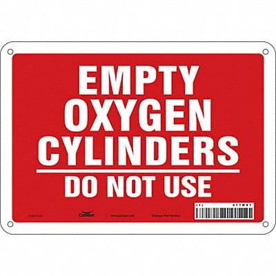 J8590 Safety Sign 7 inx10 in Polyethylene