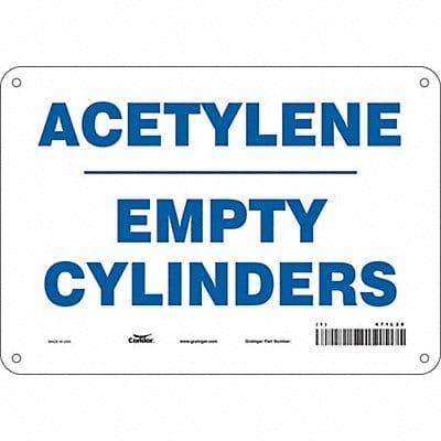 Safety Sign 7 inx10 in Polyethylene