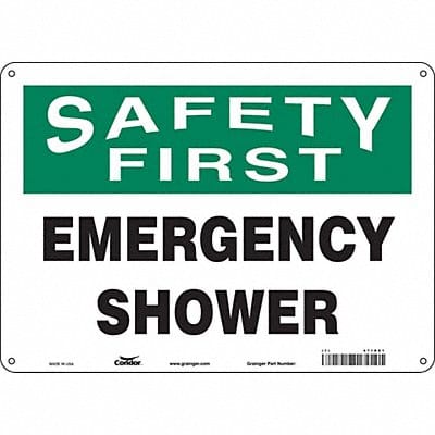 Safety Sign 10 in x 14 in Aluminum