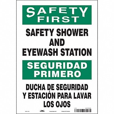 Safety Sign 14 in x 10 in Vinyl