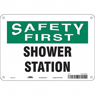 Safety Sign 7 in x 10 in Polyethylene