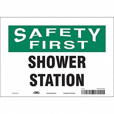 Safety Sign 7 in x 10 in Vinyl