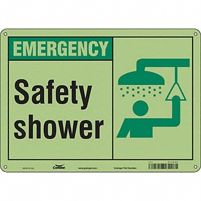 Safety Sign 10 in x 14 in Polyethylene