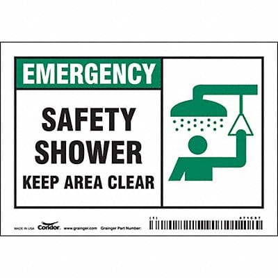 Safety Sign 3 1/2 in x 5 in Vinyl