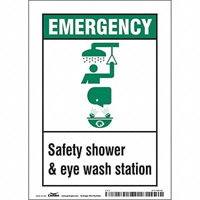 Safety Sign 7 in x 5 in Vinyl