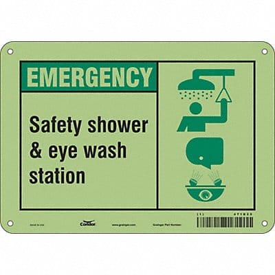 Safety Sign 7 in x 10 in Polyethylene