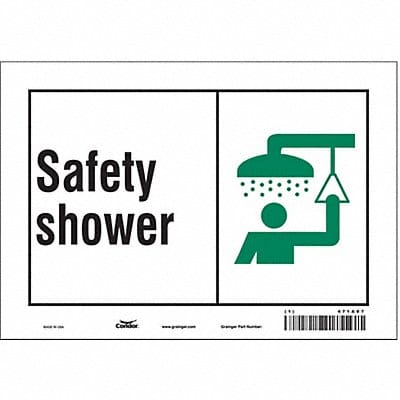 Safety Sign 7 in x 10 in Vinyl