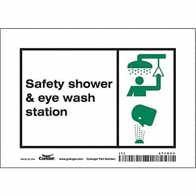 Safety Sign 5 in x 7 in Vinyl