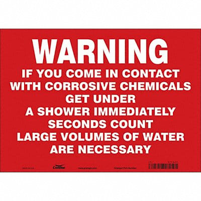 Safety Sign 10 in x 14 in Vinyl