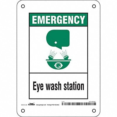 Safety Sign 7 in x 5 in Polyethylene