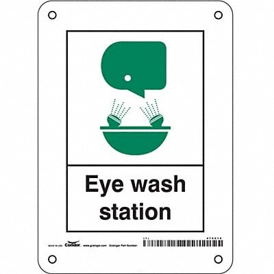 Safety Sign 7 in x 5 in Polyethylene