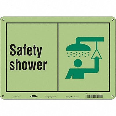 Safety Sign 10 in x 14 in Polyethylene