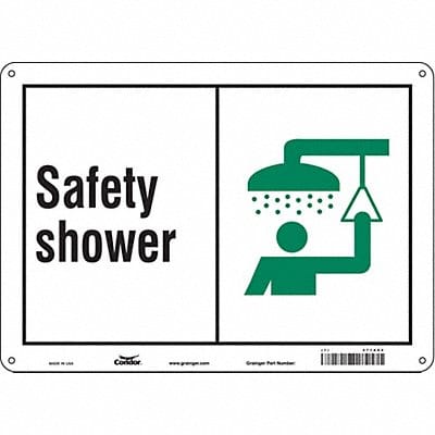 Safety Sign 10 in x 14 in Polyethylene