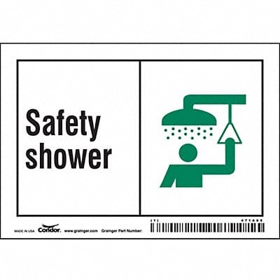 Safety Sign 3 1/2 in x 5 in Vinyl