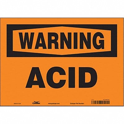 Safety Sign 10 in x 14 in Vinyl