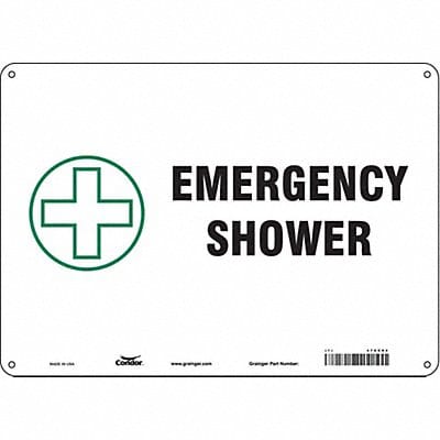 Safety Sign 10 in x 14 in Polyethylene