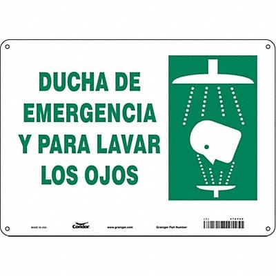 Safety Sign 10 in x 14 in Aluminum