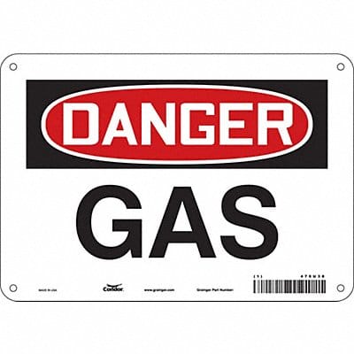 Safety Sign 7 in x 10 in Polyethylene