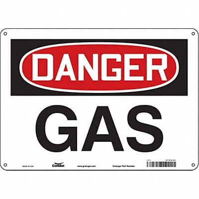 Safety Sign 10 inx14 in Polyethylene