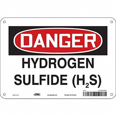 Safety Sign 7 in x 10 in Polyethylene