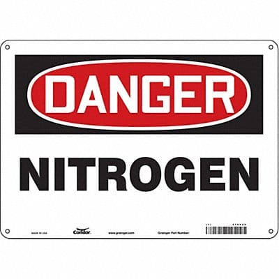 Safety Sign 10 inx14 in Aluminum