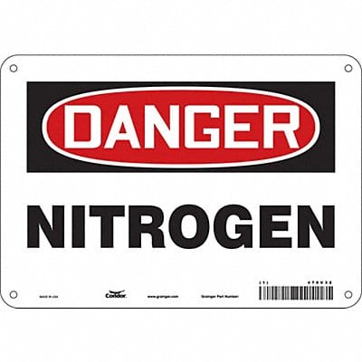 Safety Sign 7 inx10 in Polyethylene