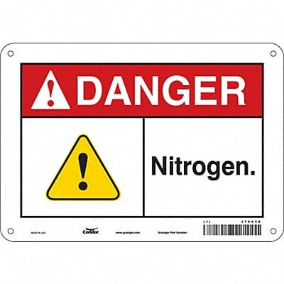 Safety Sign 7 in x 10 in Polyethylene