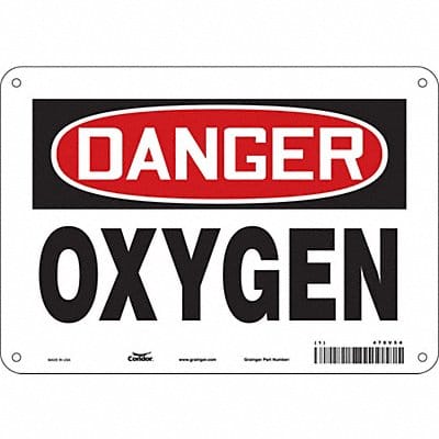 Safety Sign 7 in x 10 in Aluminum