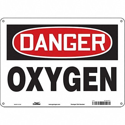 Safety Sign 10 inx14 in Polyethylene